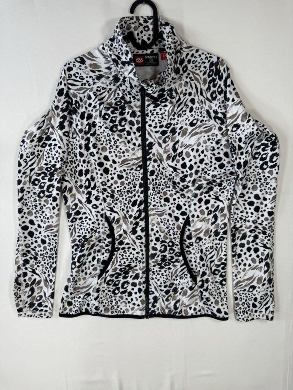 686 Smarty Technology Catwalk Jacket M Animal Print Full Zip Ski Snowboard